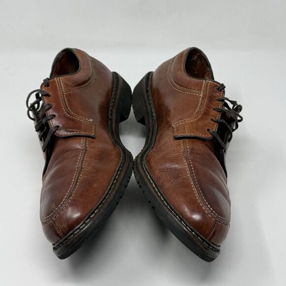 Allen Edmonds Wilbert Derby Shoes Mens 11 D Brown Leather Split Toe Casual Dress main image 9